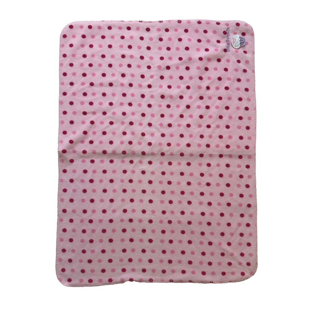 Circo Target Pink Polka Dots Cupcake Litte Sweetie Fleece Baby Security Blanket